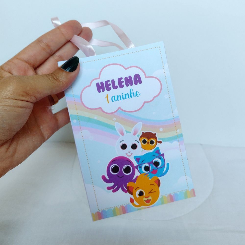 Sacolinha Bolofofos menina  Personalizado / Lembrancinha para Festa / Aniversário