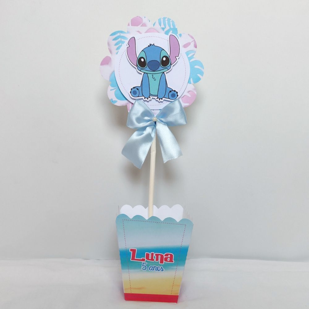 Centro de mesa para lembrancinha Stitch / Lembrancinha Personalizada / Lembrancinha para aniversário infantil Stitch