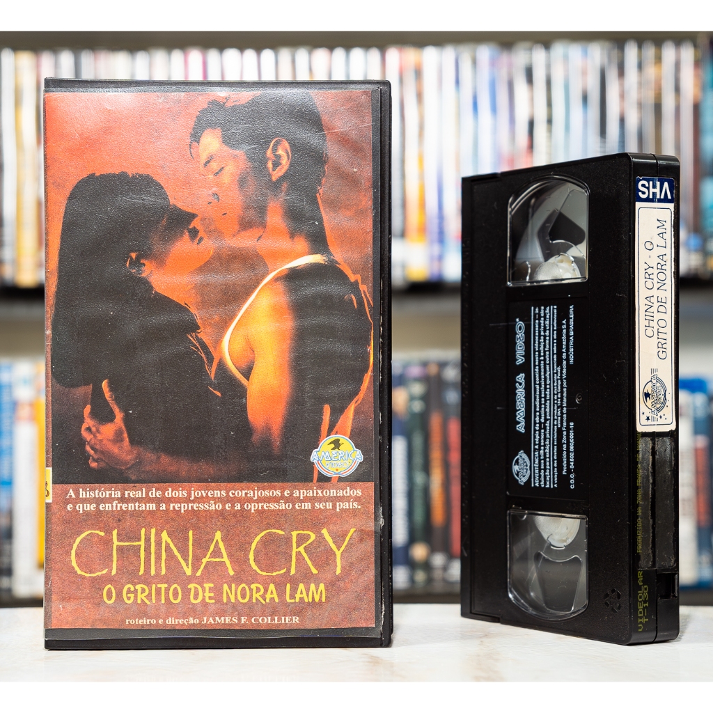 VHS CHINA CRY - O Grito de Nora Lam  - LEGENDADO - Russel Wong - Original - Fita de Vídeo Filme - América Vídeo