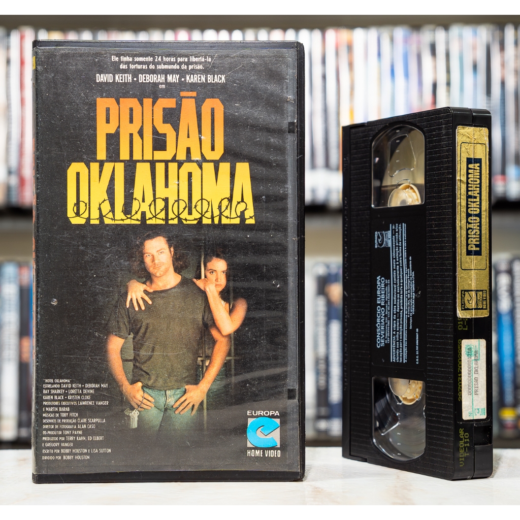 VHS Prisão Oklahoma - LEGENDADO - David Keith Deborah May Karen Black - Original - Fita de Vídeo Filme - Europa Home Vídeo