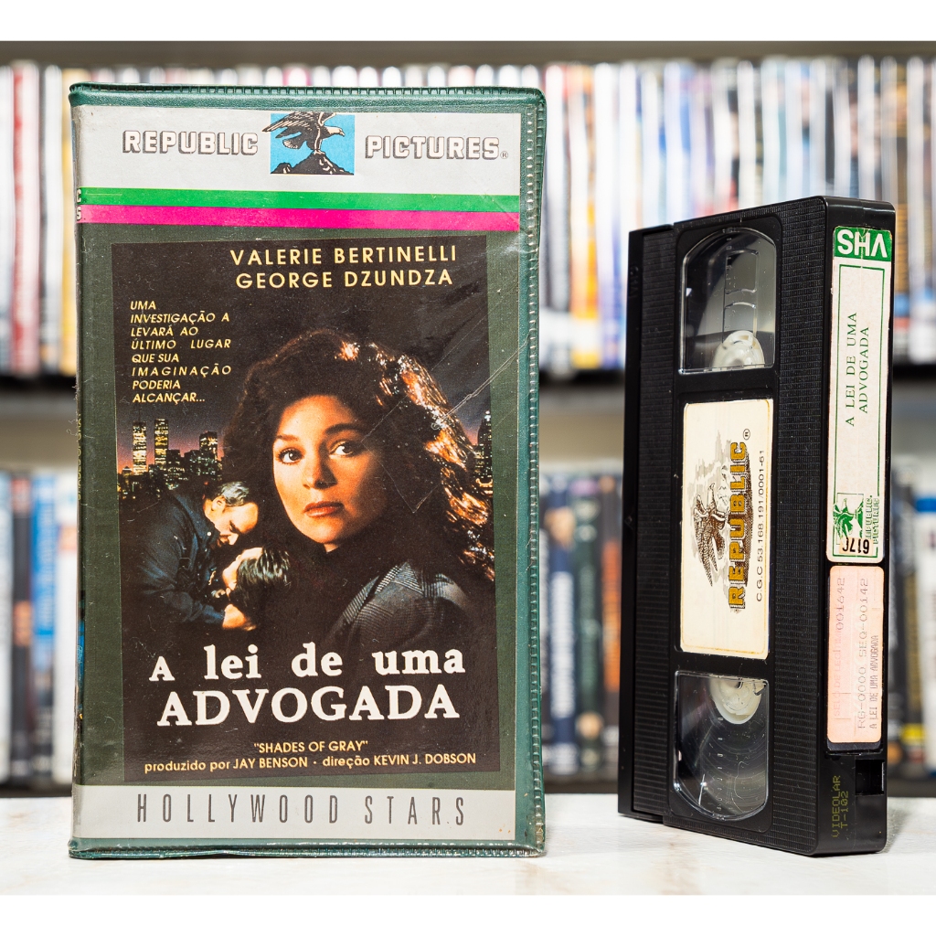 VHS A Lei De Uma Advogada - LEGENDADO - Valerie Bertinelli George Dzundza - Original - Fita de Vídeo Filme - Republic Pictures - Raro