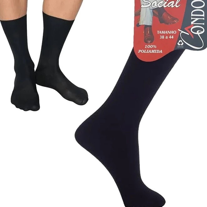 Kit 12 Pares De Meias Social Masculina De Qualidade Pronta Entrega Postagem Rápida em Oferta na Shopee
