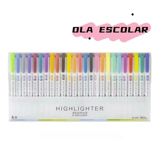 Dupla Ponta 5/10/15/25/35 Cores Conjunto Mildliner Marcador Caneta Marca Texto Material Arte em Oferta na Shopee