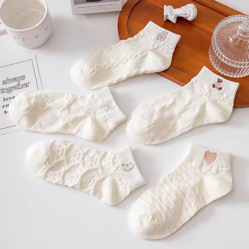 Kit 12 Pares Meia Soquete Cano Curto Femenino Preto Branco Cores Premium