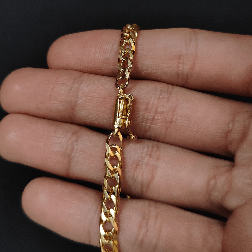 Pulseira Grumet 5mm Diamantado 100% Moeda Antiga — imagem 2 de 2