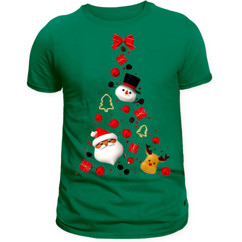 ML- Camisetas Masculina Feminina Personalizadas Personagens Feliz Natal 100% algodão