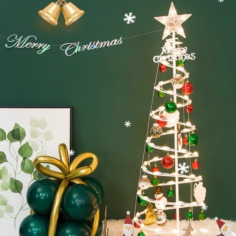 🎄 Árvore de Natal LED 1,8m Dobrável com Luzes e Enfeites – Kit Completo e Fácil Montagem