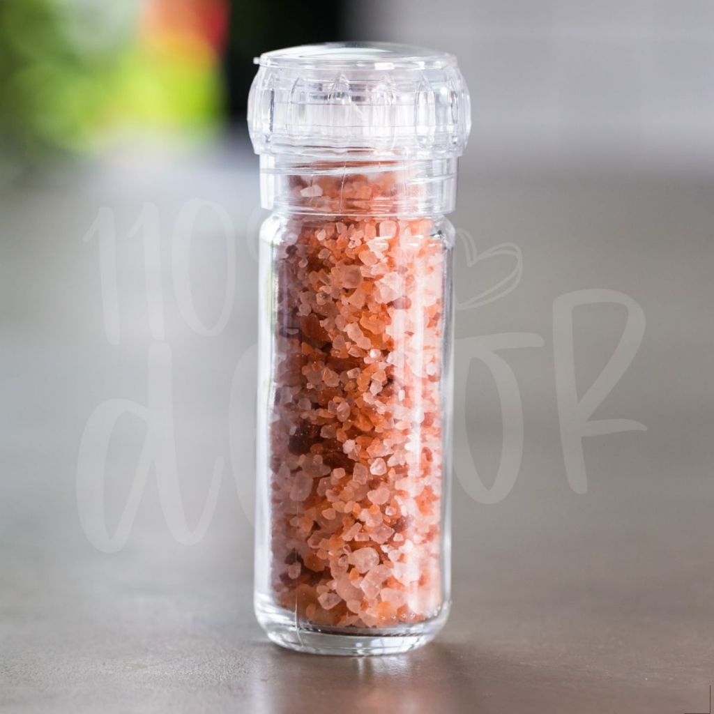Moedor De Sal Pimenta Temperos Em Grãos | Pote Vidro 100 Ml