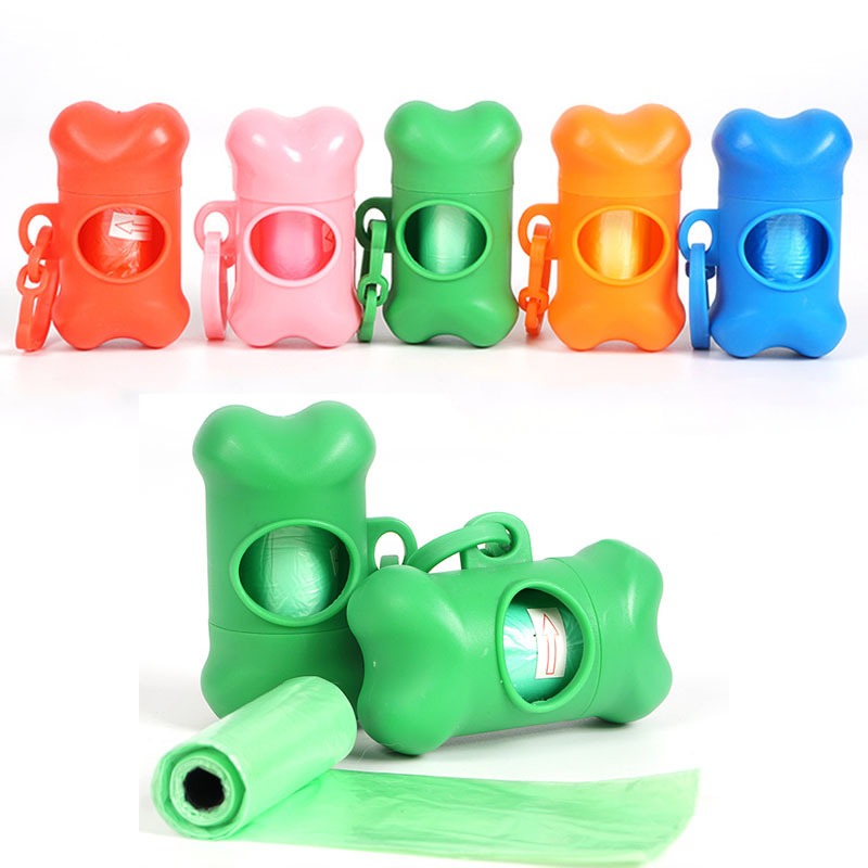 kit porta saquinhos para pet + 1 refil de saquinho coletor de resíduos EM7221