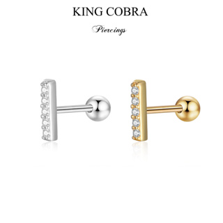 Piercing Orelha Aço Cirúrgico PVD /  Helix, Flat, Conch, Tragus, Lóbulo e Outros KB2 - 1unidade em Oferta na Shopee