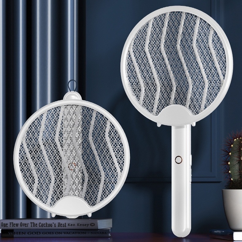 Raquete eletrica mata Mosquito Grade De Alta Tensão 5V/2W Dobrável Mosquito Swatter Uso Do...