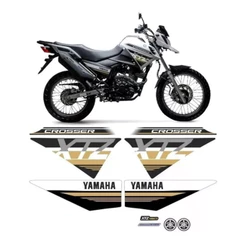 Kit Adesivos Faixa Compatível Xtz Crosser 150 2021 2022 Branca