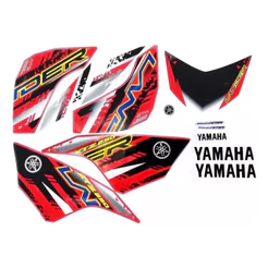 Kit Jogo Faixa Adesivo Compatível Xtz 250 Lander 2018 2019 Vermelha