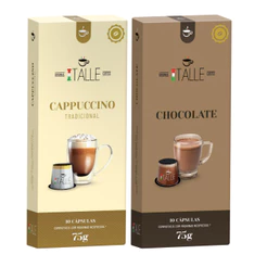 Capsulas Nespresso Chocolate Cappuccino Café Italle 20 unidades