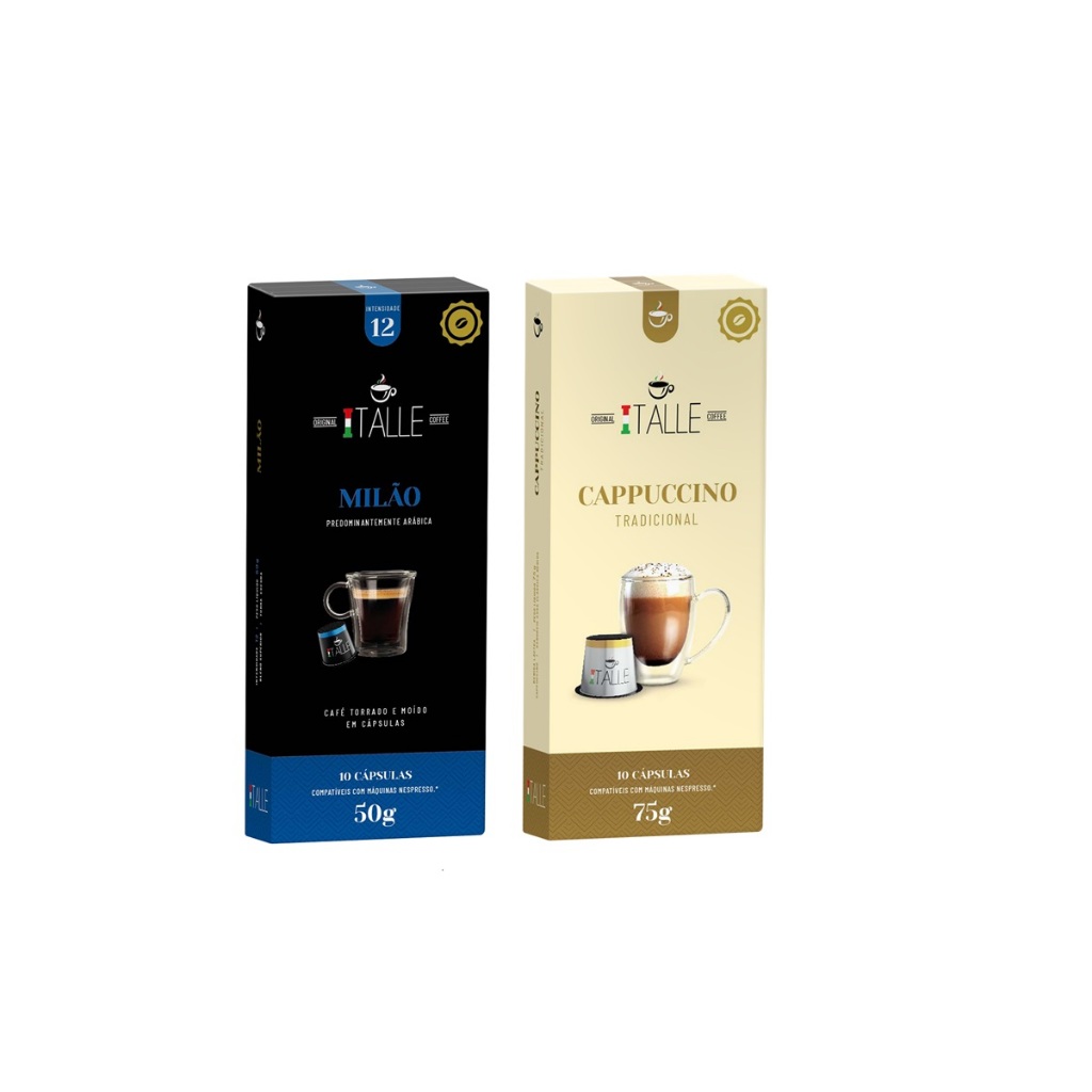 Cápsulas Nespresso Cappuccino Café Italle 20 Und em Oferta na Shopee