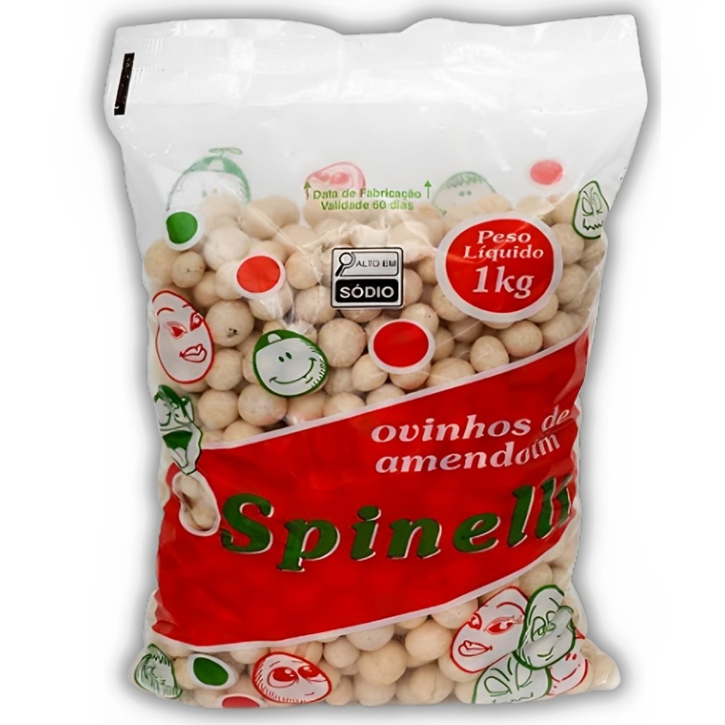 Ovinhos De Amendoim 1kg Spinelli em Oferta na Shopee
