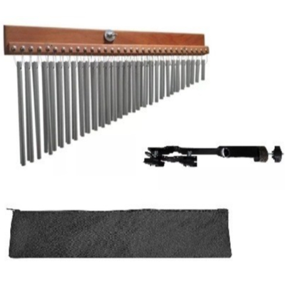 Carrilhão Duplo 60 Barras Alumínio Percussionline + Clamp P/ Carrilhão Percussionline + Capa  P/ Carrilhão