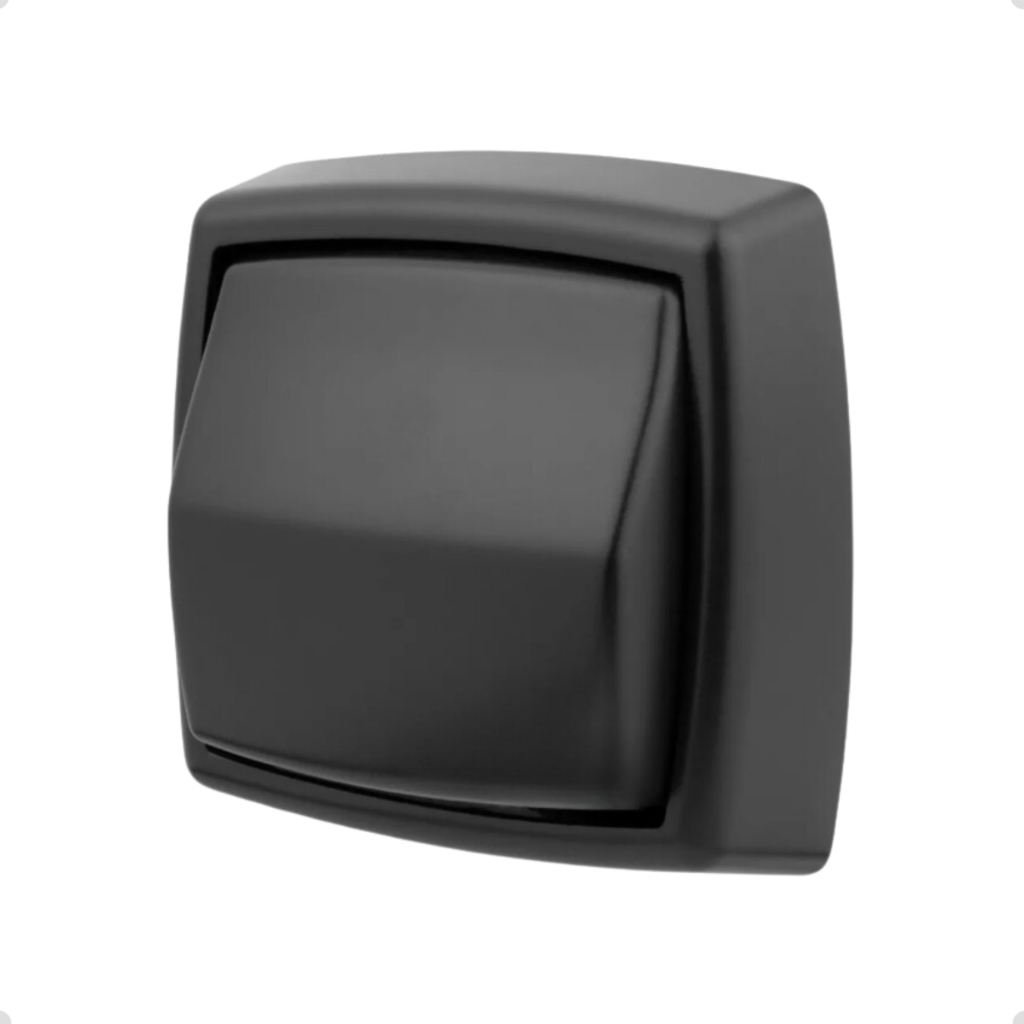 Acabamento Para Válvula De Descarga Hydra Max Preto Fosco