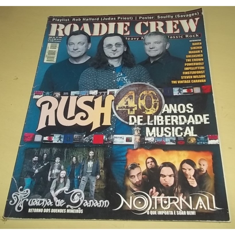 Revista Roadie Crew nº 199 - Agosto de 2015 - Com Pôster