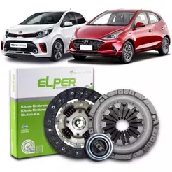 Kit Embreagem Elper Hb20 Picanto 1.0 12v 2012 2013 2014 2015 2016 2017 2018 2019