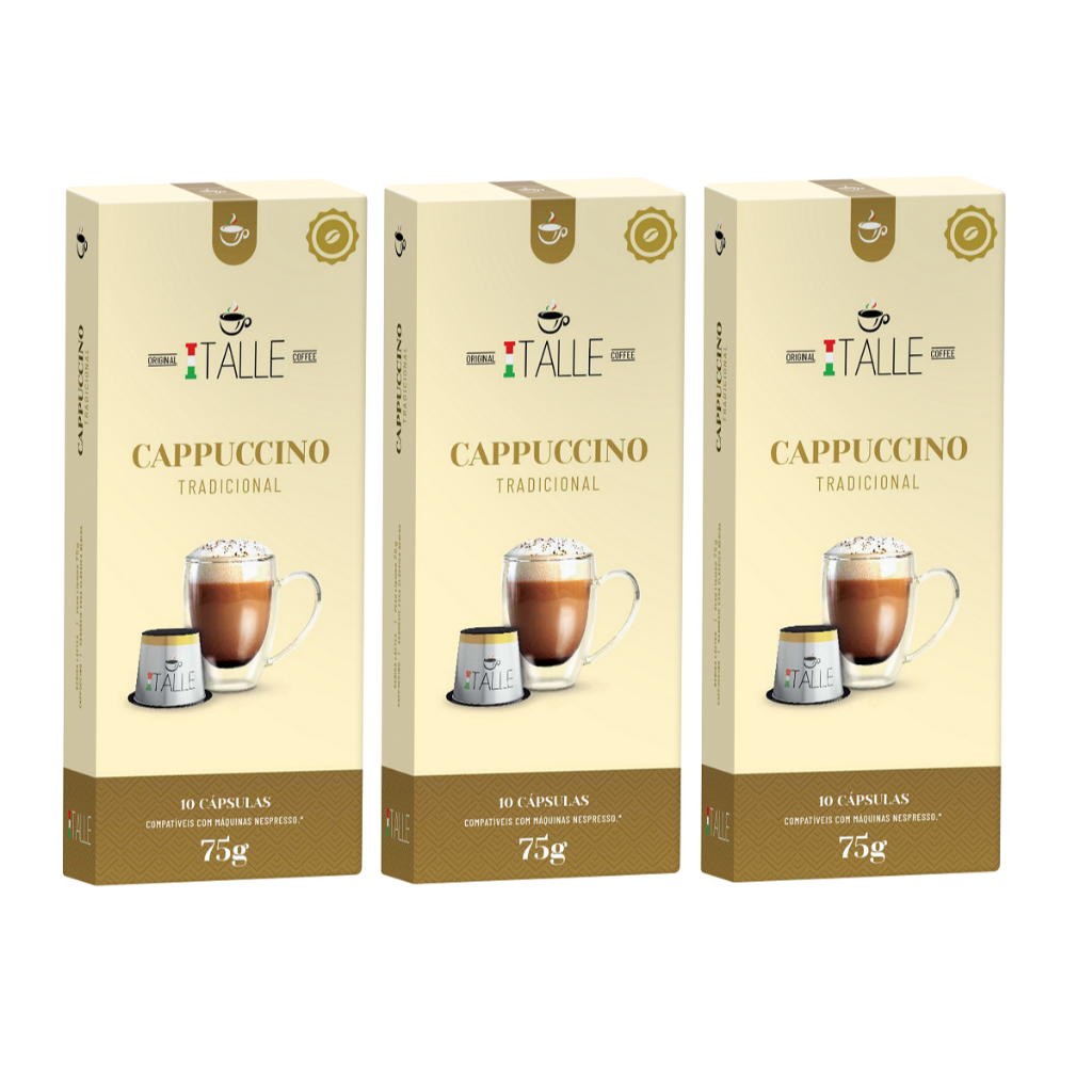 Cápsula Cappuccino Nespresso Café Italle 30 Capsulas em Oferta na Shopee