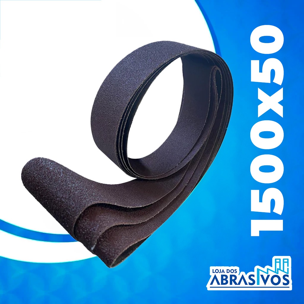 Cinta de Lixa 1500x50 - Para Cutelaria Escolha Grão - Unidade - Óxido Alumínio KA169 - Costado Pano