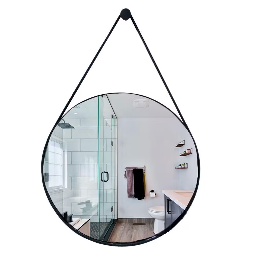 Espelho Redondo Adnet Decorativo Suspenso de Parede 40cm + Pino — imagem 2 de 2