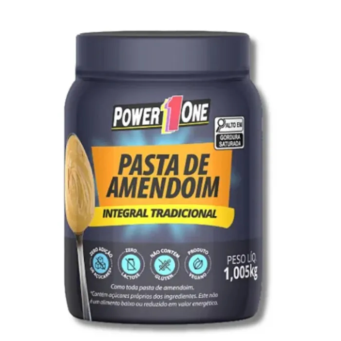 Pasta de amendoim Power one integral 1,005kg