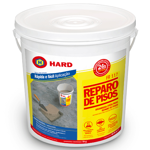 Reparo De Piso Industrial Fr 117 Argamassa Epoxi Hard 8kg alta resistência