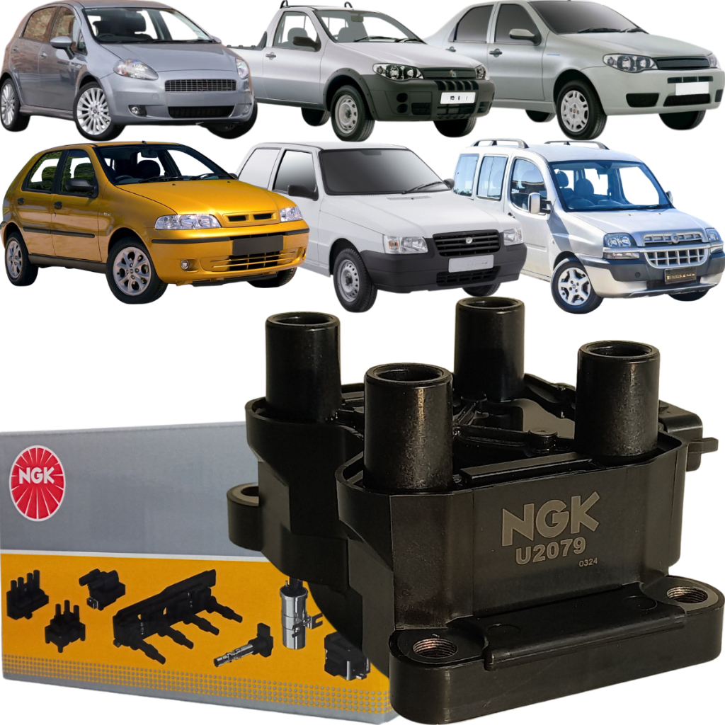 Bobina Ignição NGK Doblo Fiorino Idea Palio Siena Strada Uno