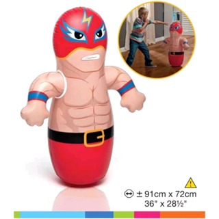 João Bobo Teimoso Inflavel Infantil lutador Mascarado - Intex VERMELHO em Oferta na Shopee