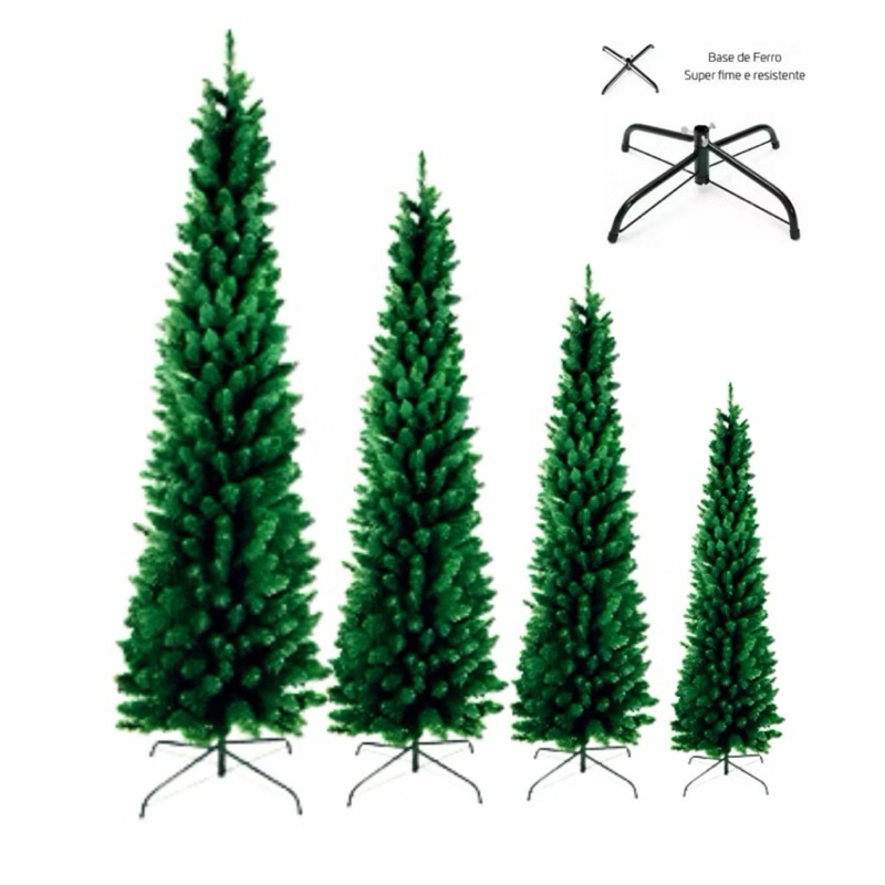 Árvores New Slim (1,20M - 1,50M - 1,80M - 2,10M - 2,40M) Árvore de Natal