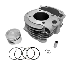 Kit Cilindro Motor Honda LEAD 110 2009 a 2016 com pistão + anéis + pino e travas de pino.
