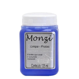 Limpa Prata Monzi 125 ml Limpa Corrente Prata Pulseira Brilho