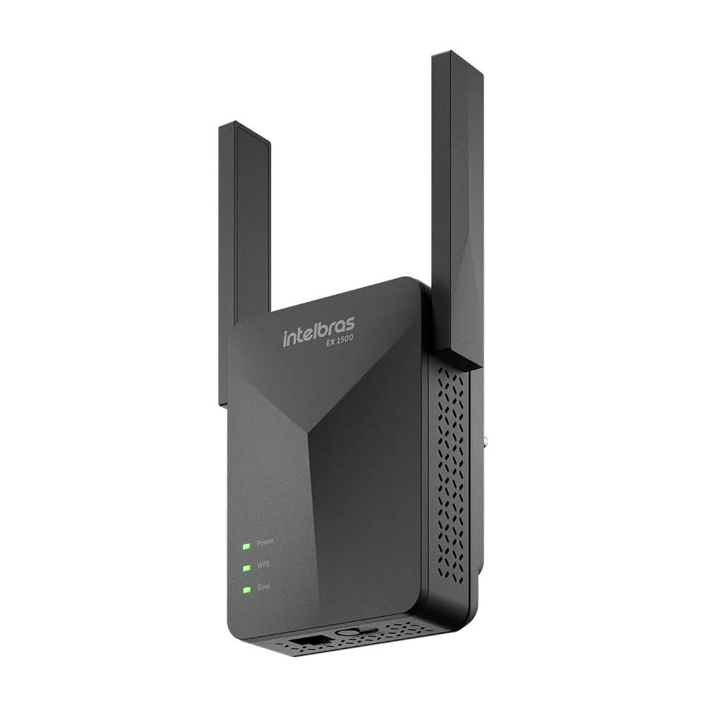 Roteador Repetidor Extensor Mesh Wi-fi 1200 Mbps Ex 1500 Intelbras 2 Antenas Bivolt Preto