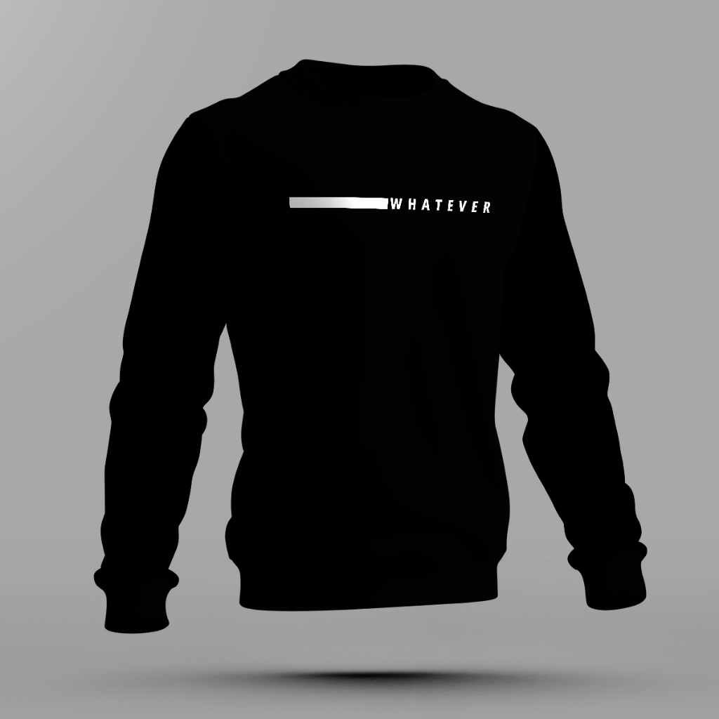Moleton Gola Redonda "Whatever" Flanelado Super Confortavel Tecido Premium em Oferta na Shopee