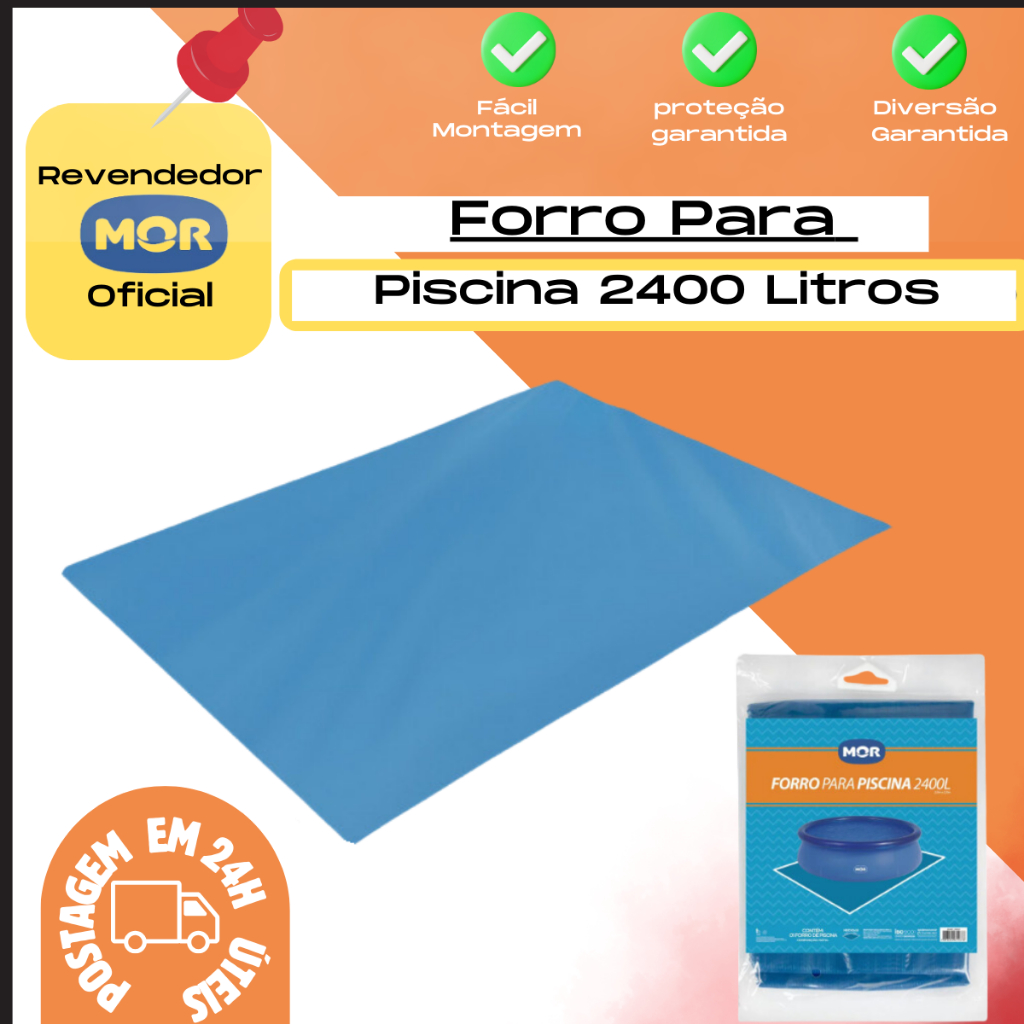 Forro Para Piscina Splash Inflavel 2400 Litros Mor Redonda em Oferta na Shopee