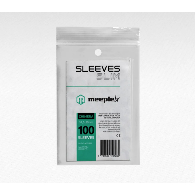 Sleeve MeepleBR Slim Chimera 57,5 x 89 mm - 100 unidades