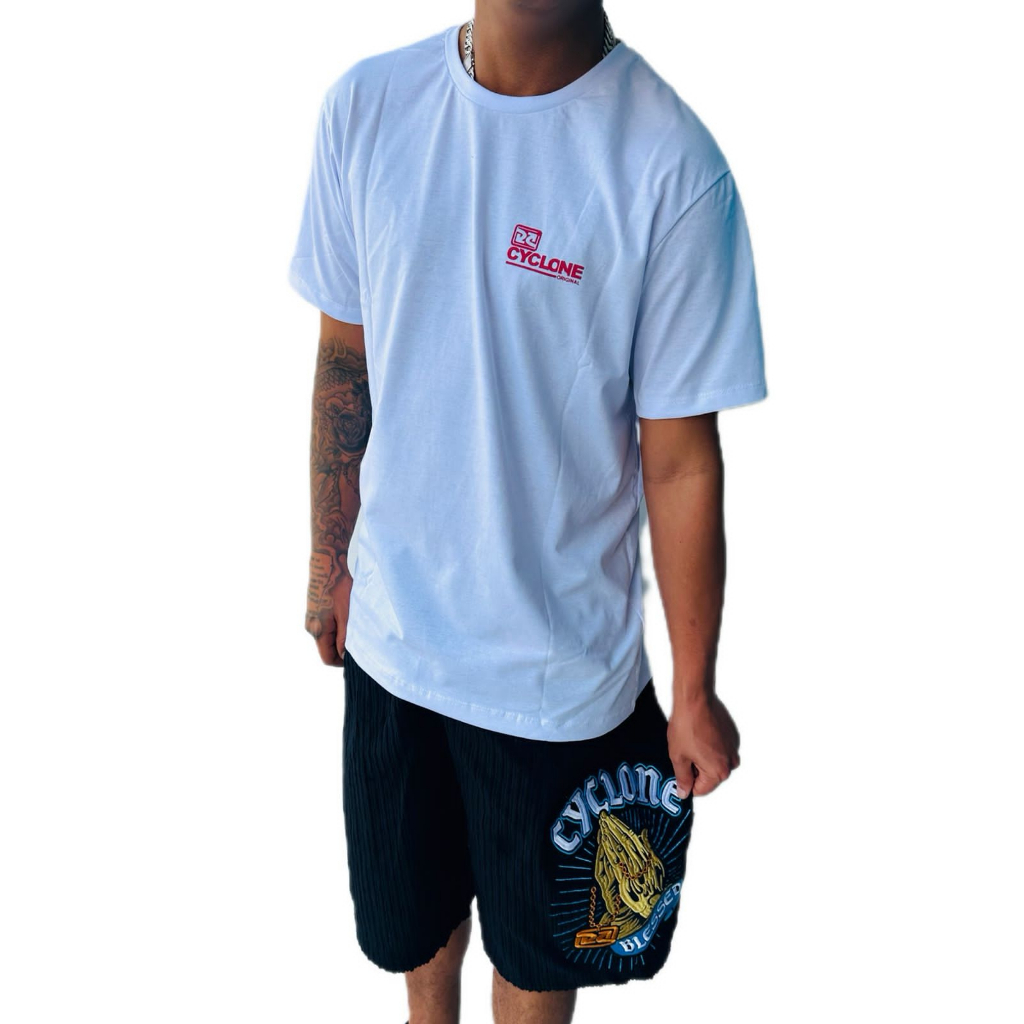 Bermuda Cyclone Veludo hoo+  Camisa Cyclone Algodão