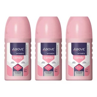 Desodorante Roll-on Above Women Candy 50ml Kit C/1/2/3 unid em Oferta na Shopee
