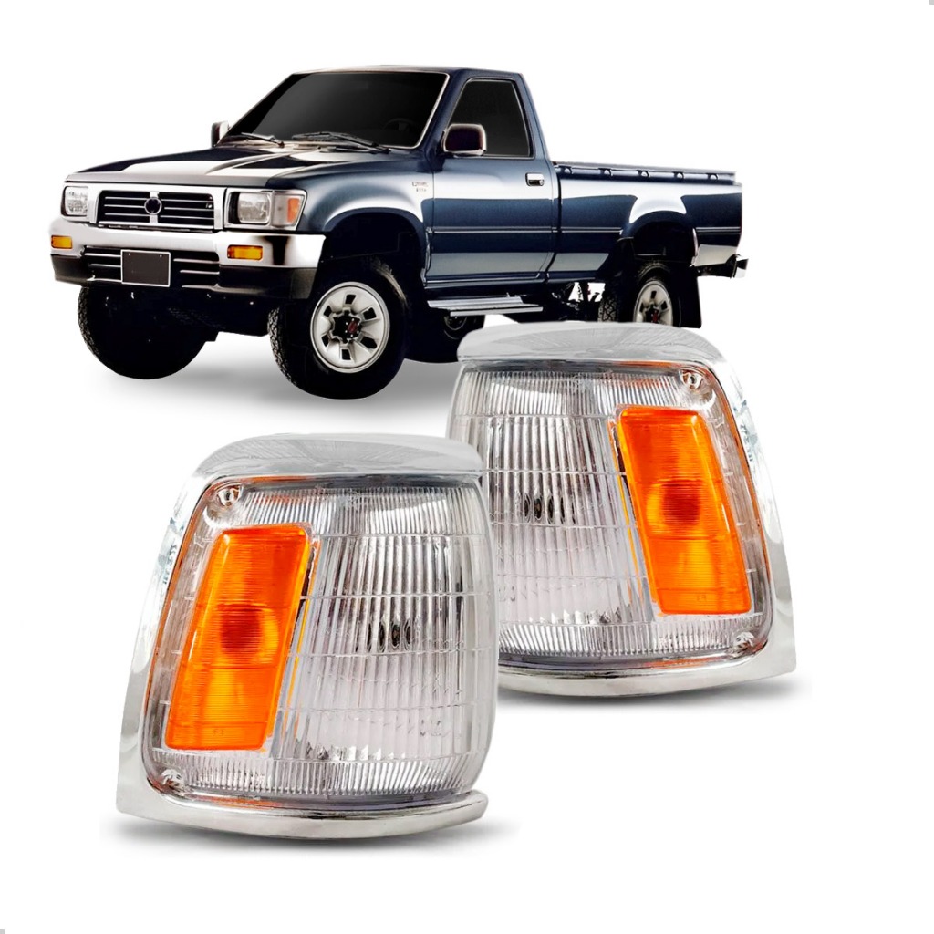 PISCA SETA HILUX 4X4 1992 A 2001 ARO CROMADO LARGO em Oferta na Shopee