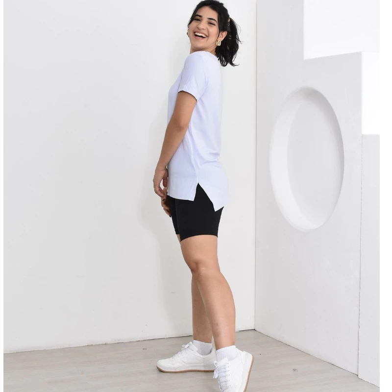 Kit Fitness Feminino Look Completo Blusa Long e Bermuda