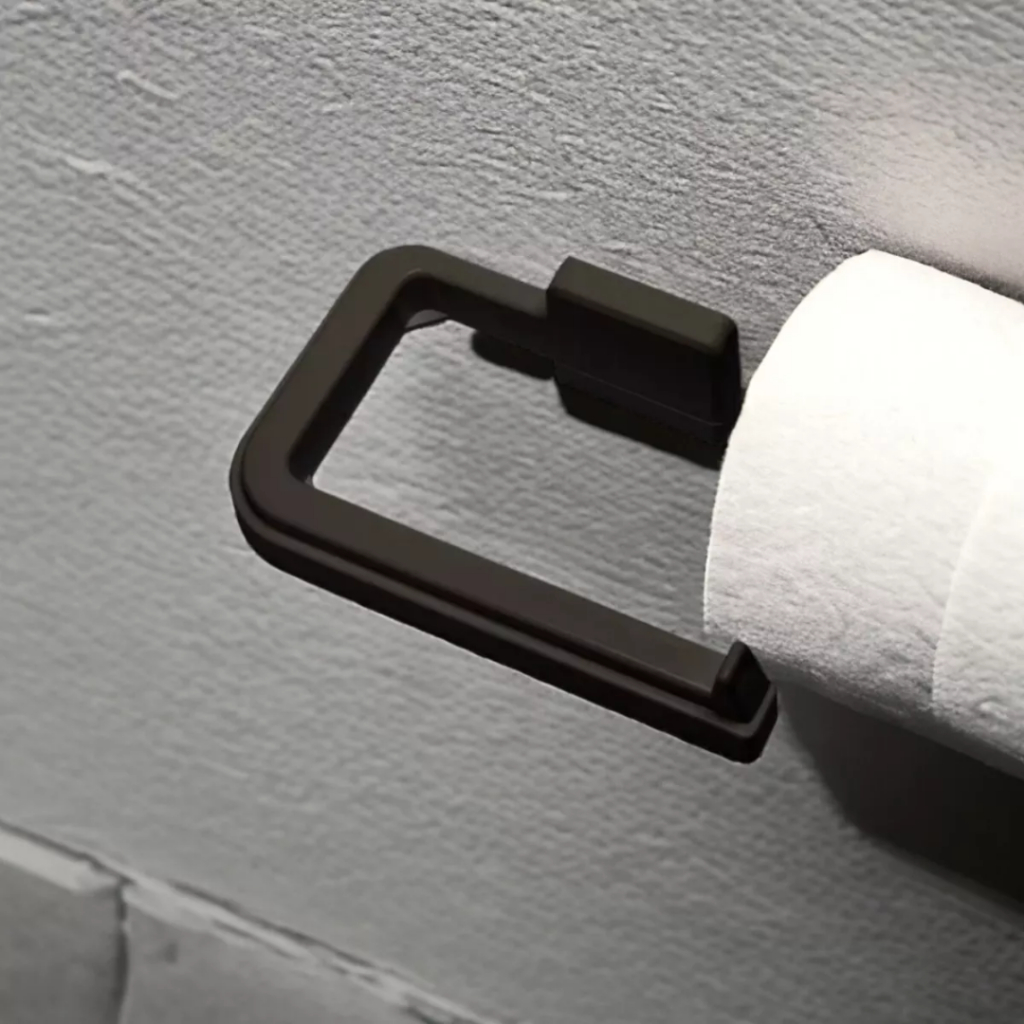 Suporte para Rolo de Papel Higiênico Encaixe com Adesivo Dupla Face em Oferta na Shopee