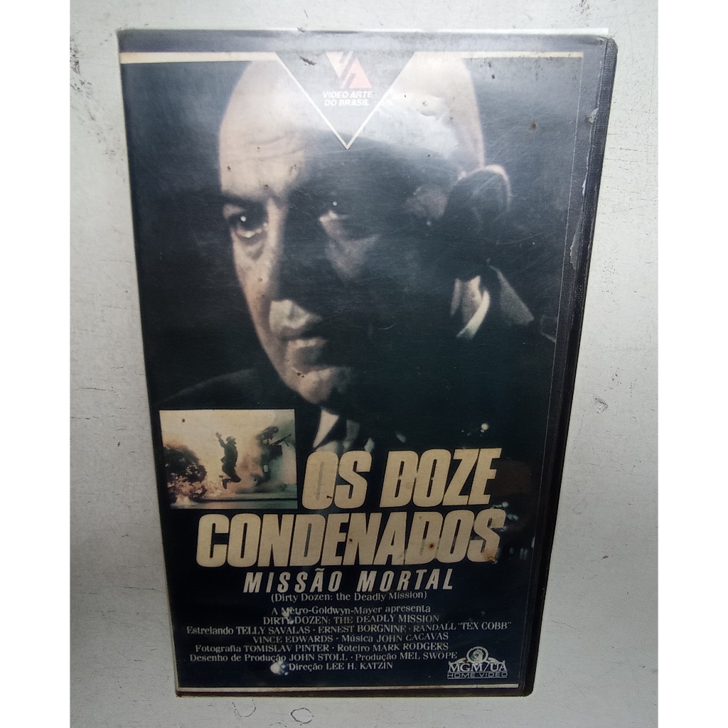 Filme Vhs - Os Doze Condenados - Missão Mortal - 1987