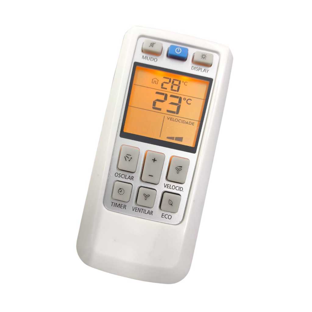 Controle Remoto Para Ar Condicinado Electrolux Techno Inverter  Quente/Frio (Q112R/QE12R)com luz no visor