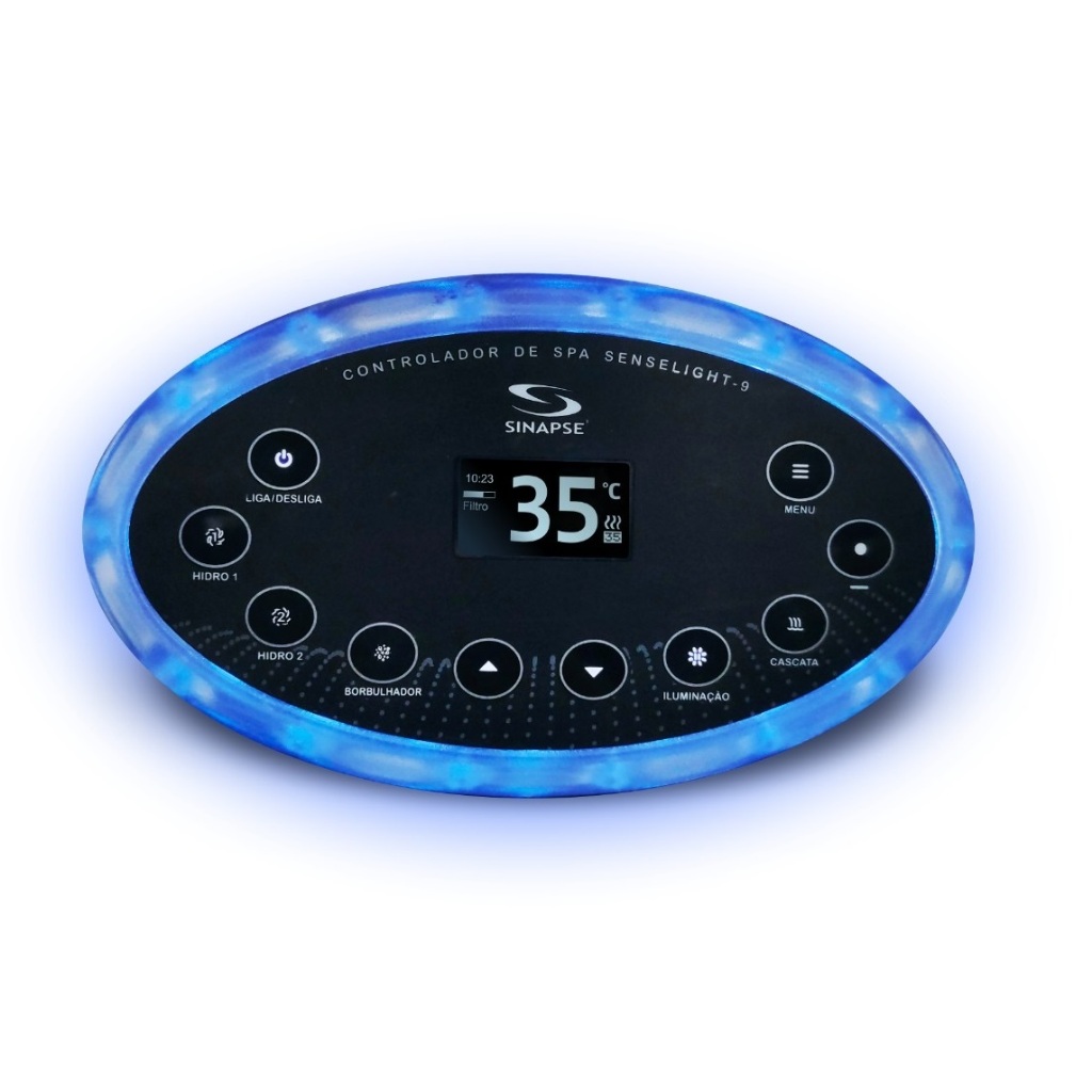 Painel Controle Comando Senselight 9 Home Slim 9.371 spamax-9 C/ Wifi Sinapse