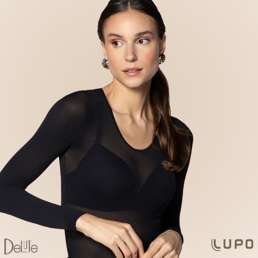 Segunda Pele Blusa Manga Longa Feminina Lupo Fio 60 Aderente Gola Redonda Confortavel Basica - Women Clothes