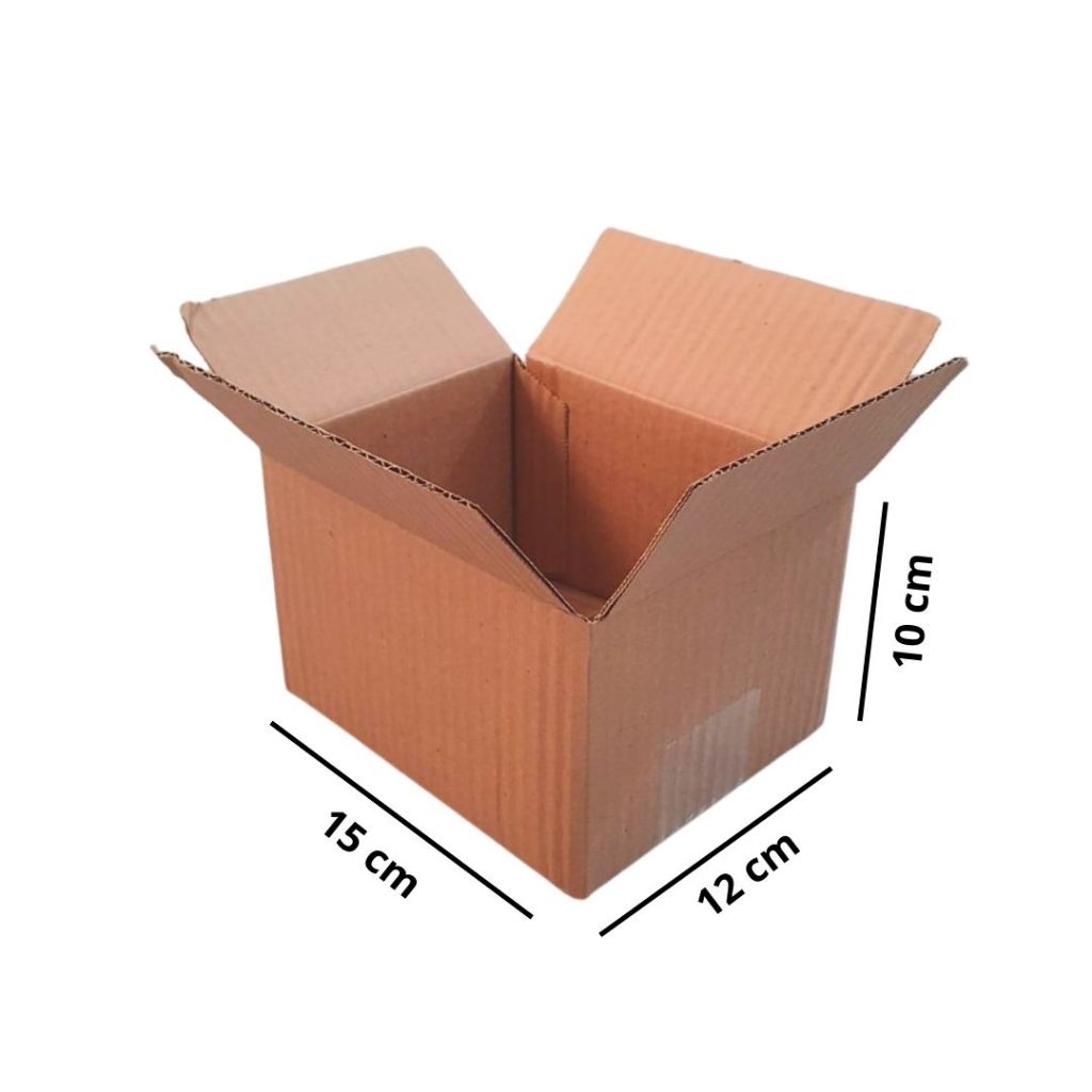 25 caixas de papelão 15x12x10 modelo maleta envios correios sedex ecommerce