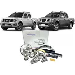 Kit Corrente Distribuição Completo Nissan Frontier 2.5 16v 2013 190Cv
