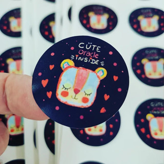 240 - 720 pcs Adesivos Redondo Personalizados - 4cm - Papel 100g Simples Sulfite Fosco em Oferta na Shopee